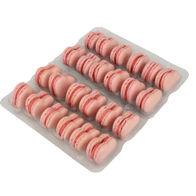 Heart Shaped Pink Raspberry Macarons